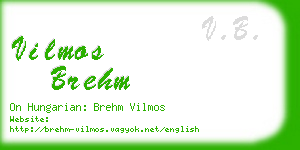 vilmos brehm business card